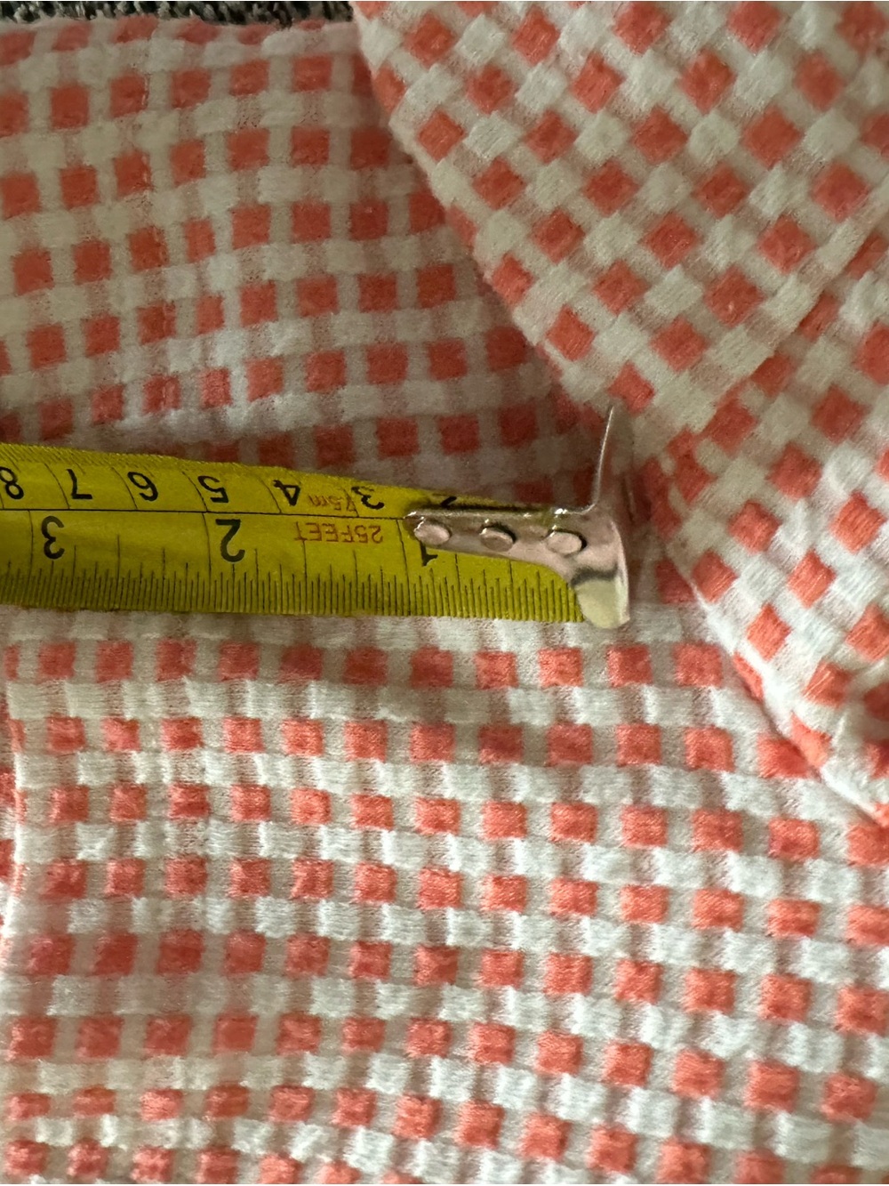 Lou & Grey coral and white Waffle Drawstring Athletic Shorts - Picture 6 of 6